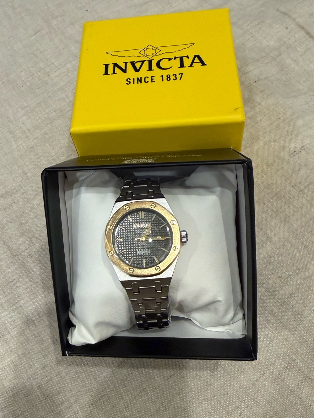 Invicta Two-Tone watch - Silver & Gold Accents